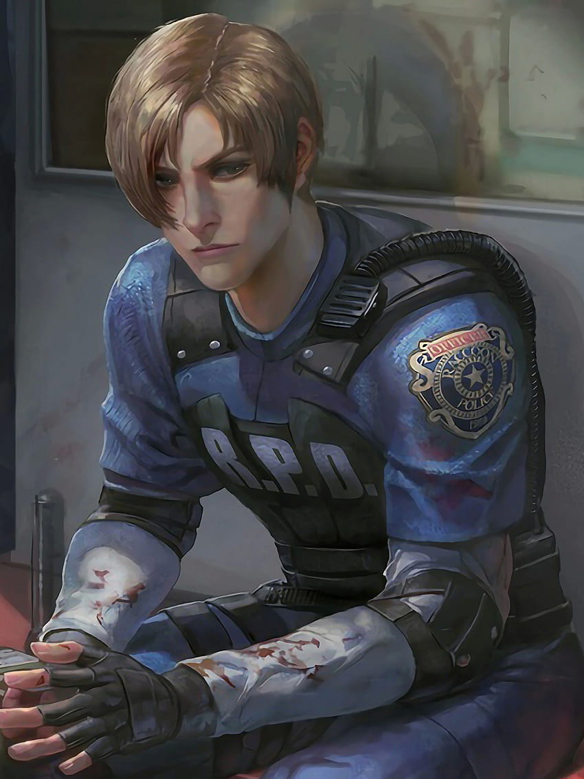 Leon Kennedy Resident Evil 2 Wallpapers  Top Free Leon Kennedy Resident  Evil 2 Backgrounds  WallpaperAccess