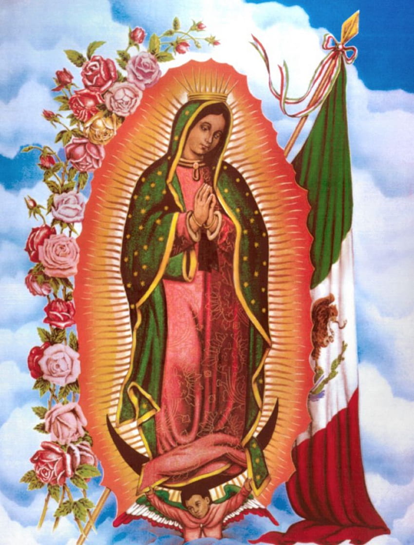 Mexican Virgen Of Guadalupe  Background Virgen De Guadalupe HD phone  wallpaper  Pxfuel