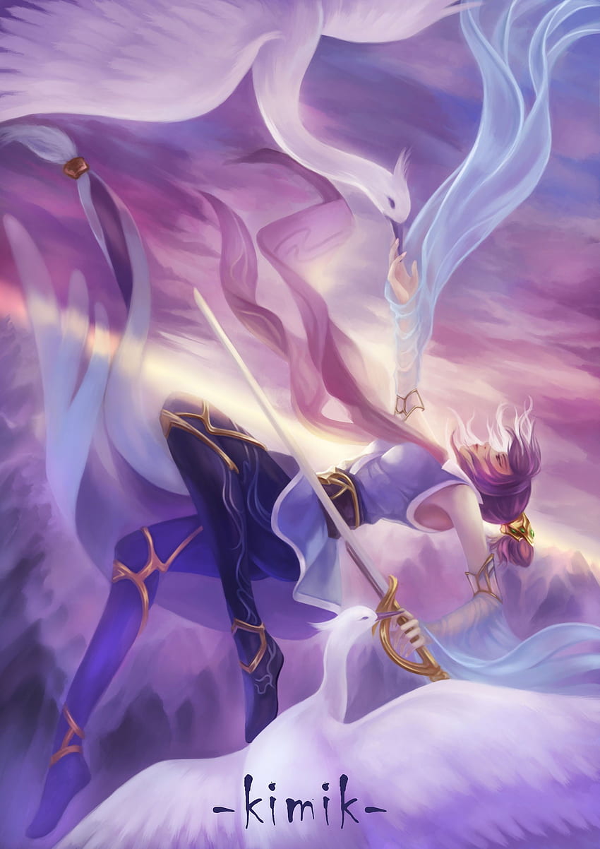 Soaring Sword Fiora. & Fan Arts. League Of Legends HD phone wallpaper