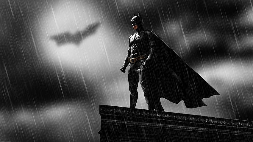 Epic Batman In The Rain P Quality HD wallpaper