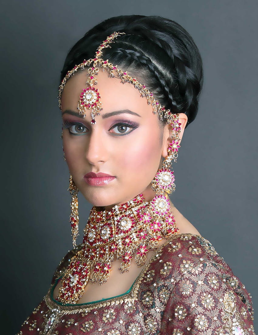 peinados de boda india. , Naturaleza, Maquillaje de Novia fondo de pantalla del teléfono