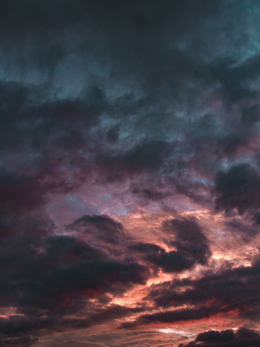 Natur, Himmel, Wolken, Dunkel, Schein, Licht, Hauptsächlich bewölkt, Bedeckt HD-Handy-Hintergrundbild