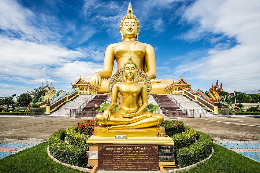 Najwięksi Buddowie w Tajlandii - Posągi Wielkiego Buddy w całej Tajlandii Tapeta HD