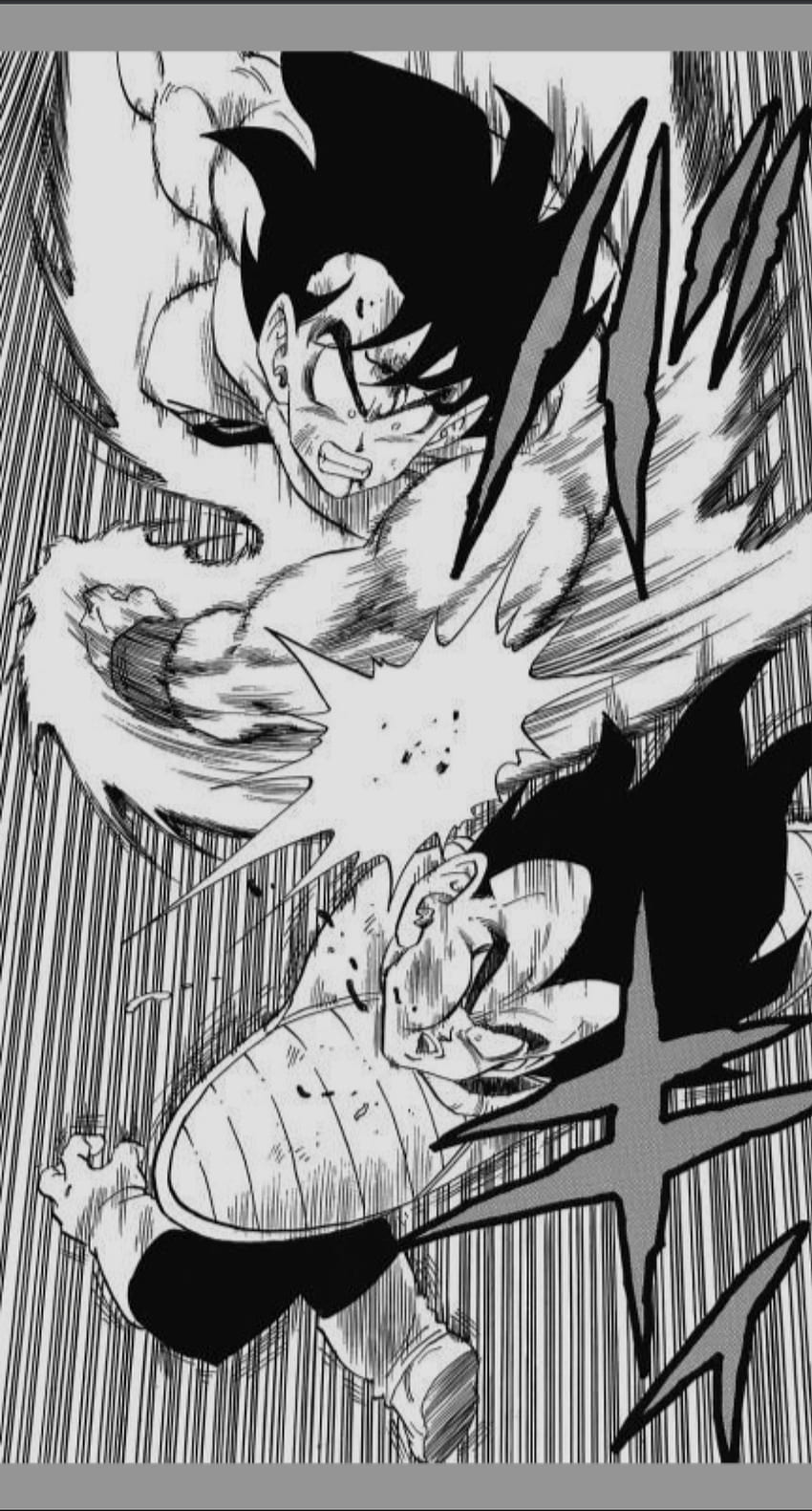 Goku vs vegeta, art, graph, Fight HD phone wallpaper