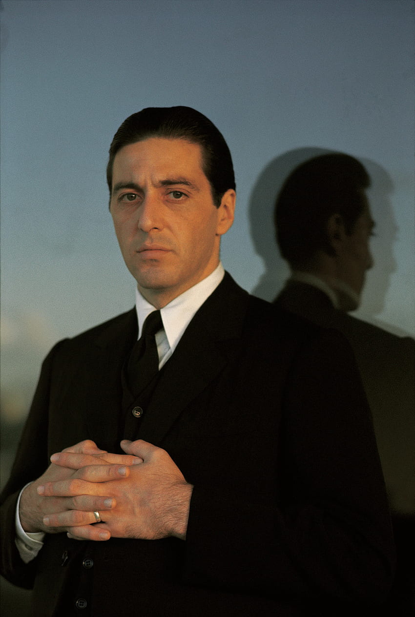 Selten: Hinter den Kulissen von „Der Pate“, Michael Corleone HD-Handy-Hintergrundbild
