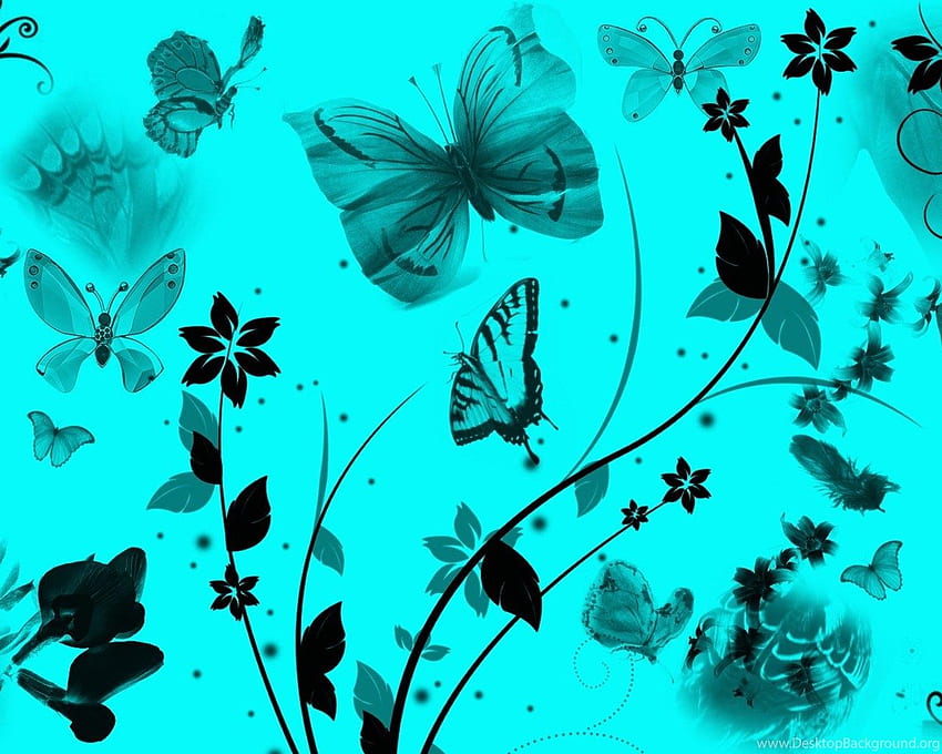 Teal Butterfly All New Background HD wallpaper | Pxfuel