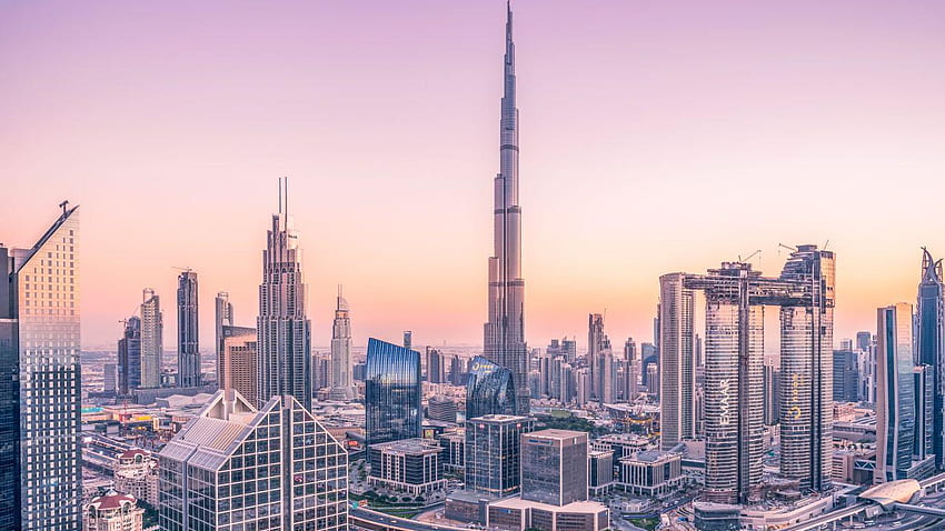 Downtown Dubai Cityscape HD wallpaper