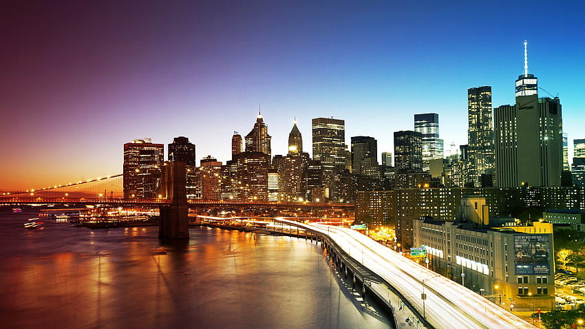 New York City Manhattan Bridge, Super Hi Res 2560X1440 HD wallpaper