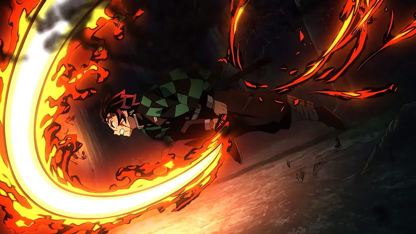 Demon Slayer Fire - Anime, Scenario Demon Slayer Sfondo HD