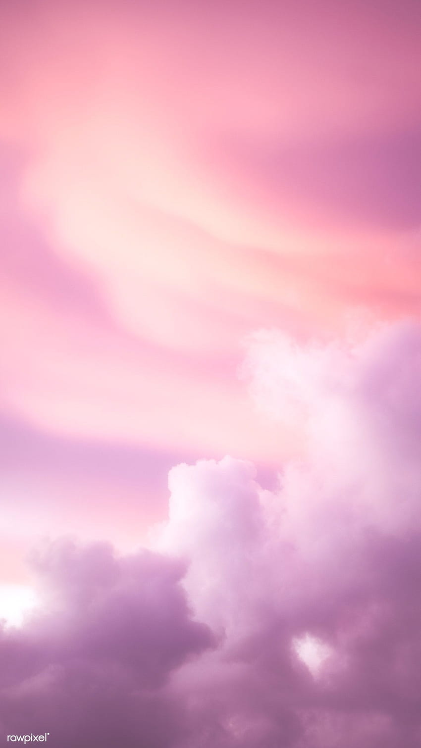 premium of Pink cloudy sky mobile phone, Pink Sky Aesthetic Pastel HD phone wallpaper