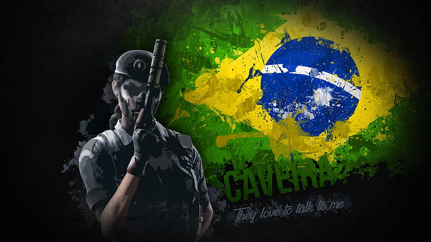 Couldn't find any good Caveira so I made one HD wallpaper