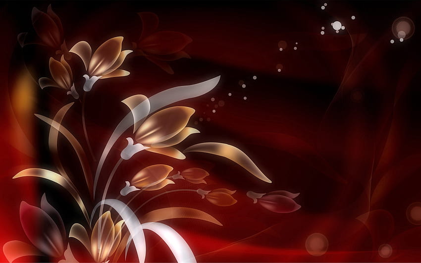 Abstract, Flowers, Glare, Lines, Paints HD wallpaper