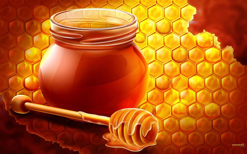 Honig-Hintergrund. Honig Honig HD-Hintergrundbild