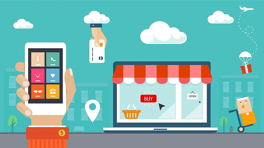 Establish your business online presence: Parodin eCommerce, E-commerce HD wallpaper