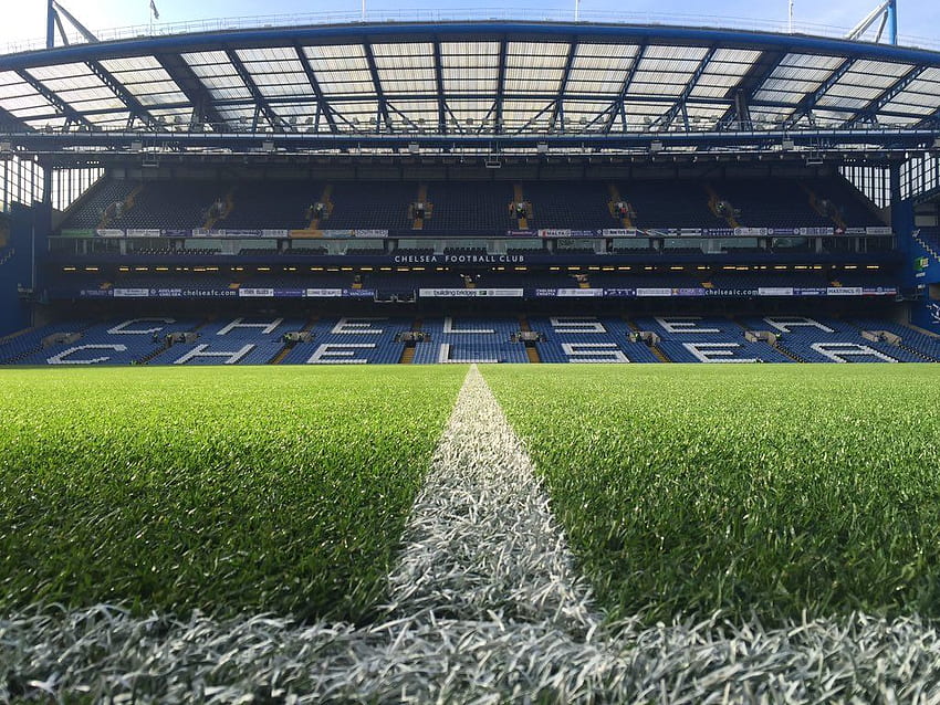 Chelsea FC - La scène à l'intérieur de Stamford Bridge avant le match d'aujourd'hui. Fond d'écran HD