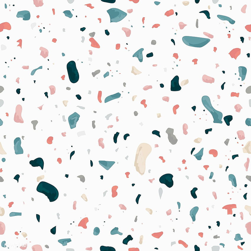 Colorful Terrazzo seamless pattern vector. / sasi. background pattern, Aesthetic , Macbook HD phone wallpaper