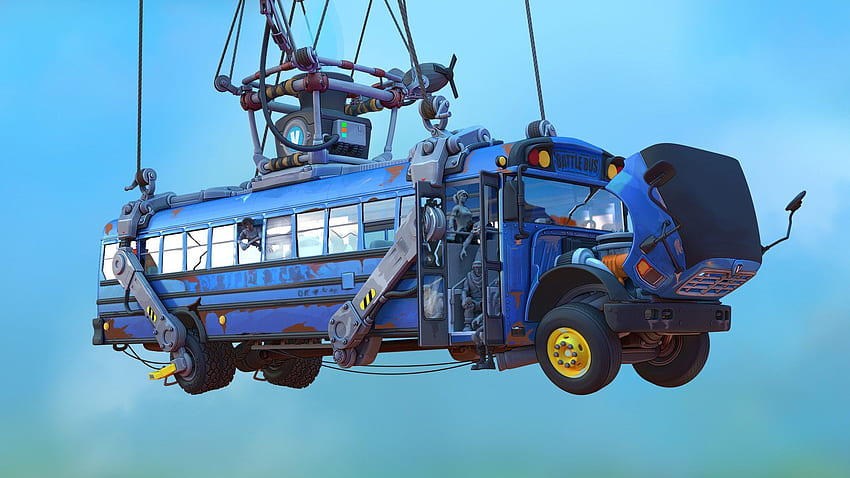Fortnite Battle Bus Path Change Concept to Disperse Players More Around the Map HD wallpaper