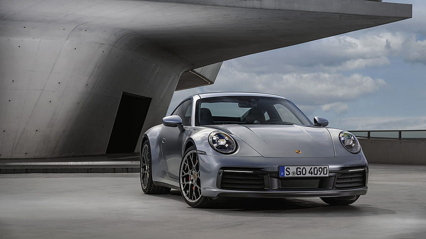 Porsche 911 Carrera 4S 992 2019 gray auto Front HD wallpaper