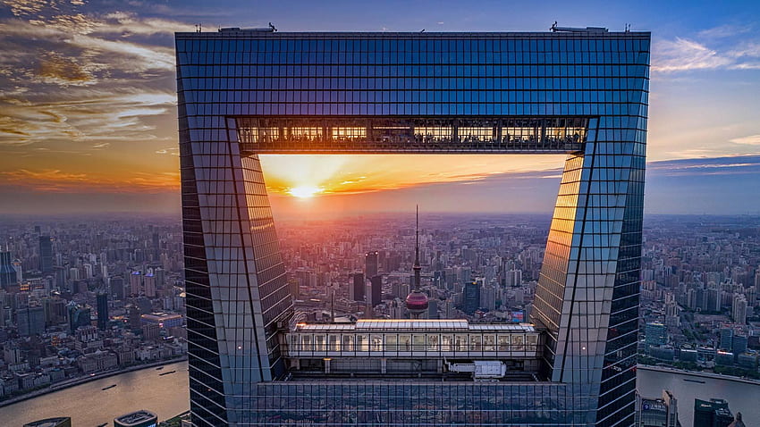 Światowe centrum finansowe w Szanghaju autorstwa MysteryKp w dzienniku Bing, Shanghai Tower Tapeta HD