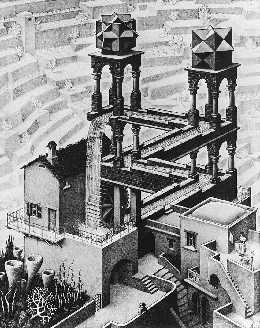 M.C. Escher . Mc escher, Escher HD phone wallpaper