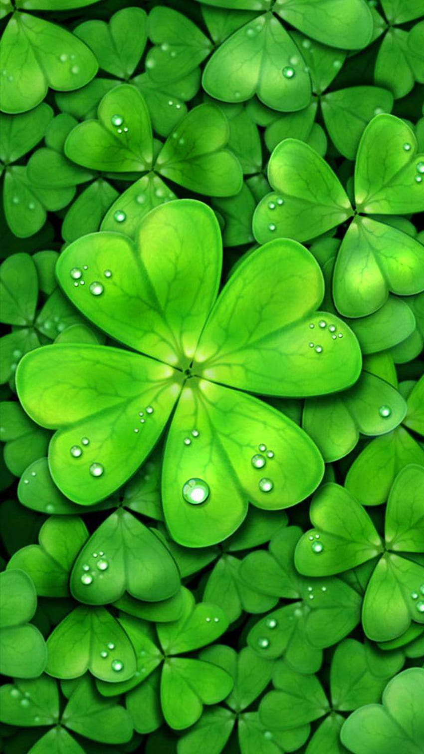 Android 4 Leaves Clover, Lucky Clover HD phone wallpaper
