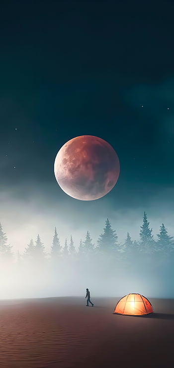 Red Moon red graphy Moon beauty nature sky HD wallpaper  Peakpx