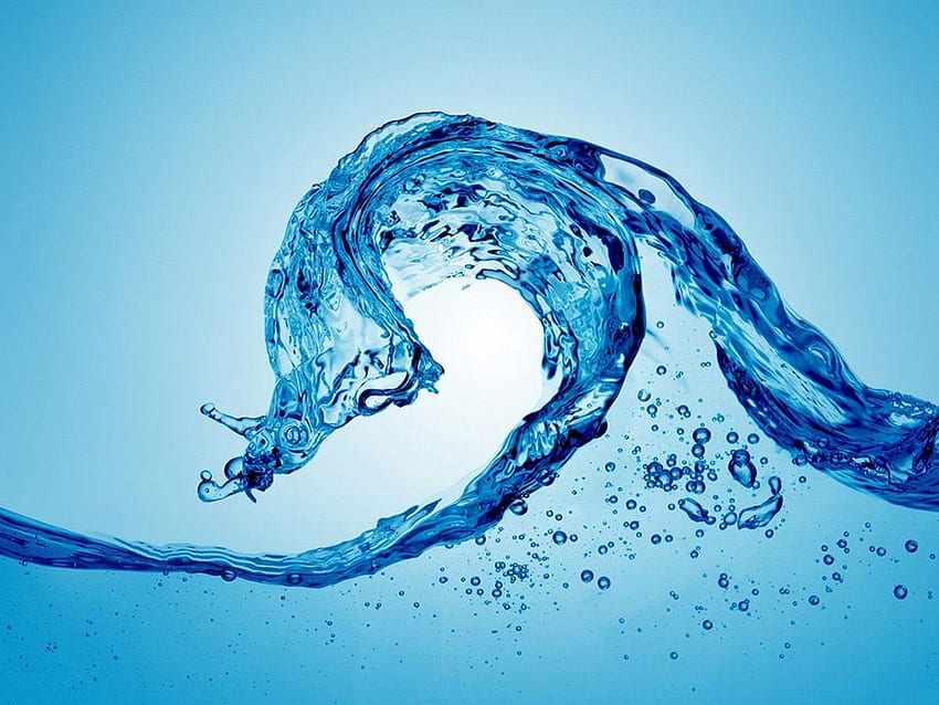 3D Abstract - Aqua Blue Water Splash Effect - IPad IPhone HD wallpaper