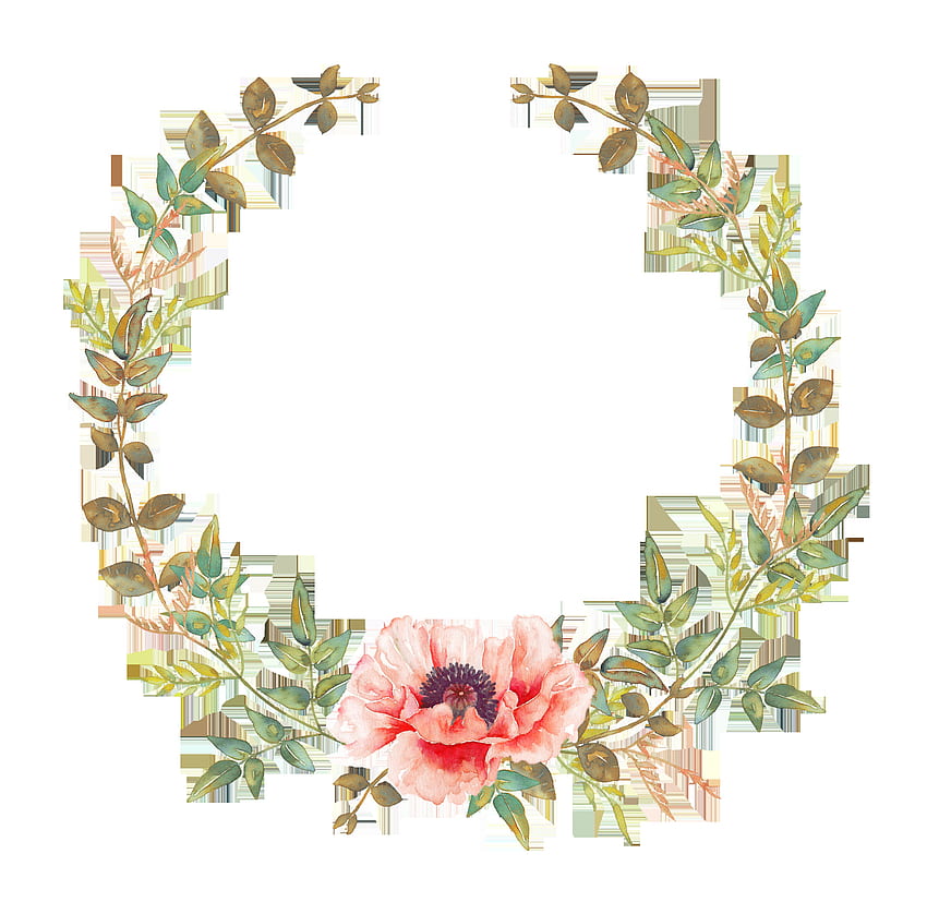 Idea by Arun Gounder on Blue. Wreath watercolor, Flower frame, Flower Crown HD wallpaper