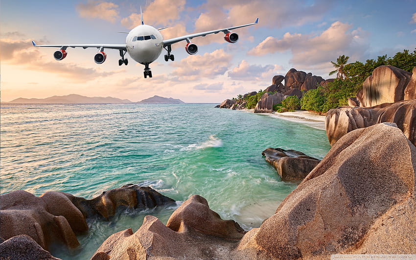 Island Plane Crash Ultra Background for : & UltraWide & Laptop, Airplane Crash HD wallpaper