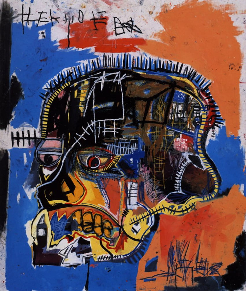 Art Basquiat Живописна графика HD тапет за телефон