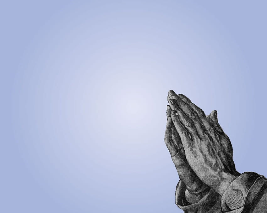 Mani in preghiera sullo di PowerPoint Sfondo HD