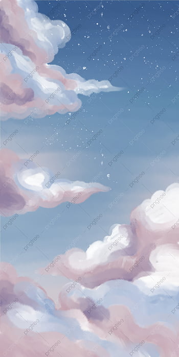 Sky clouds watercolor background HD wallpapers | Pxfuel