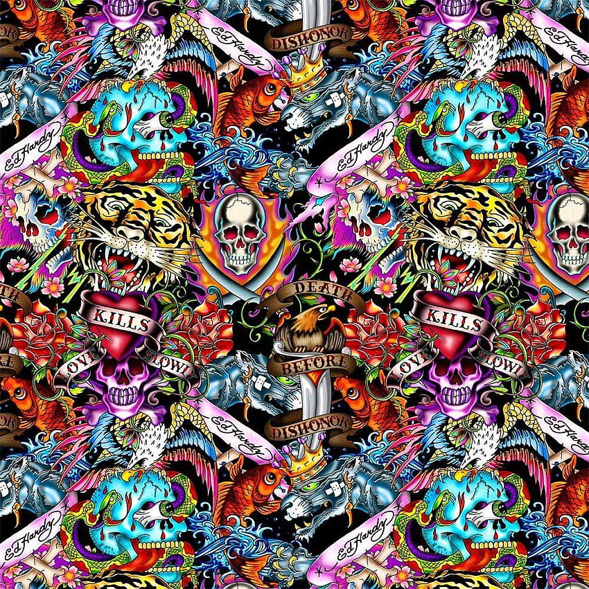 Ed Hardy Computer Background. Animated HD phone wallpaper | Pxfuel