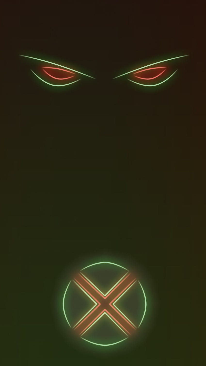 Neon Light Superhero Martian Manhunter 1080 x 1920 HD phone wallpaper