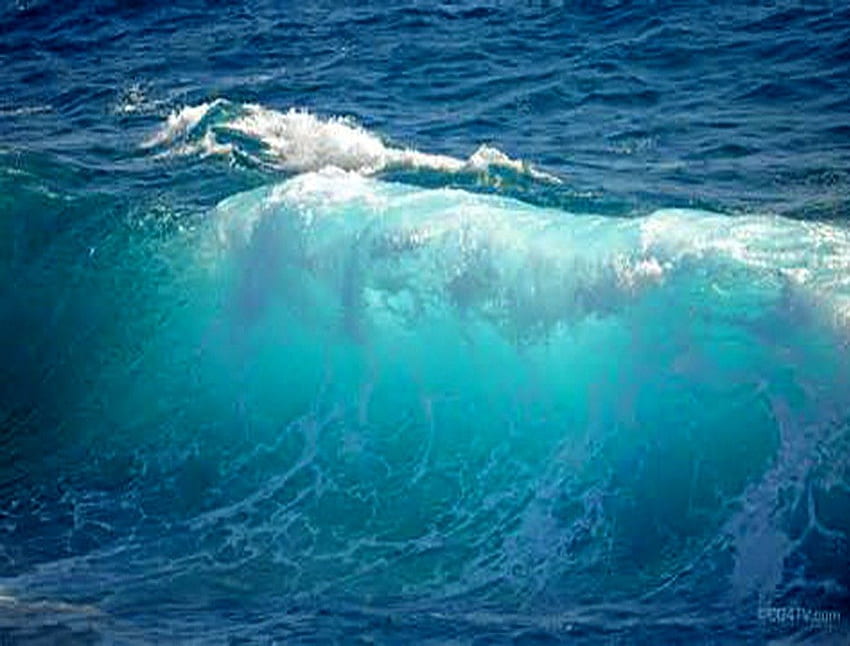 Biru, cahaya, air, ombak, samudra Wallpaper HD