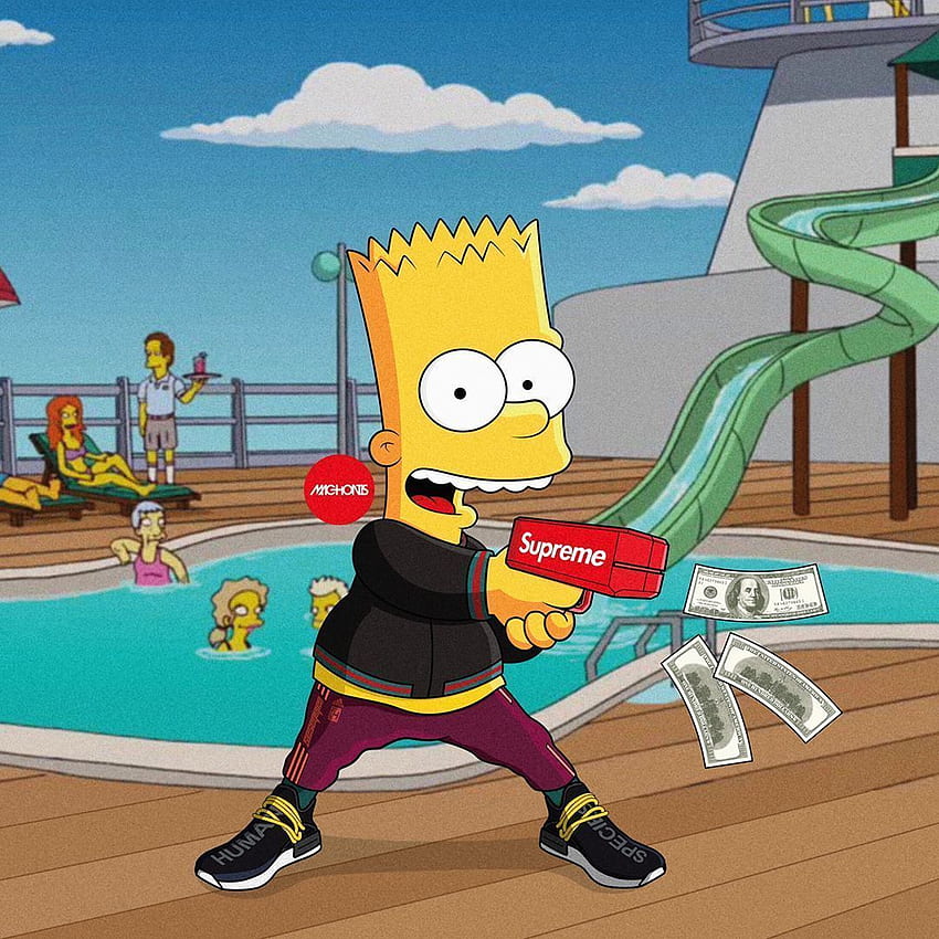 Supreme Bart Simpson - Top Supreme Bart Simpson Background - Supreme , Simpsons art y Simpson iphone fondo de pantalla del teléfono