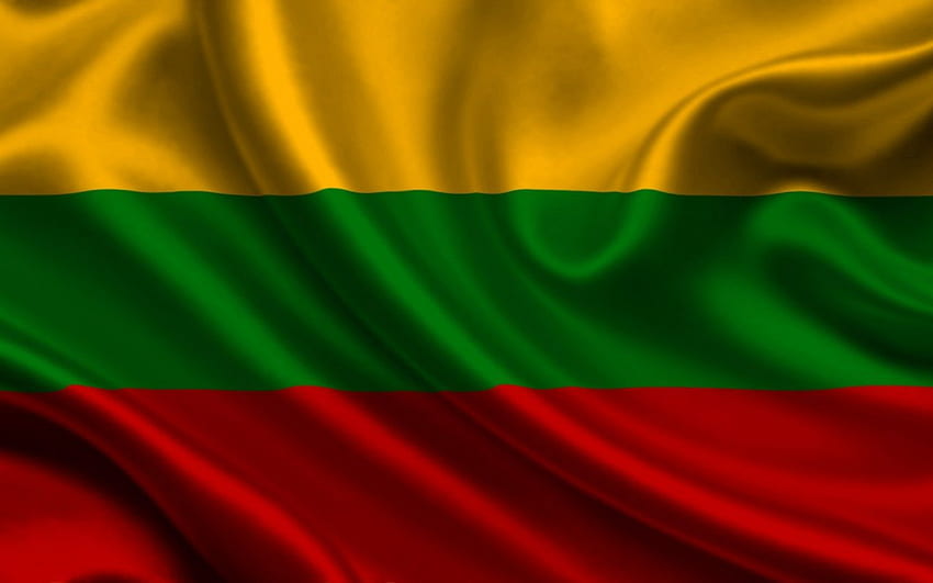 Lituania, raso, lituania, bandiera, paese Sfondo HD