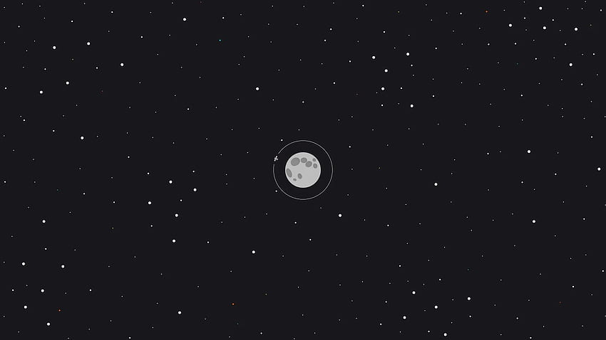 Luna Espacio Mínimo, Minimalista, Daily Planet fondo de pantalla