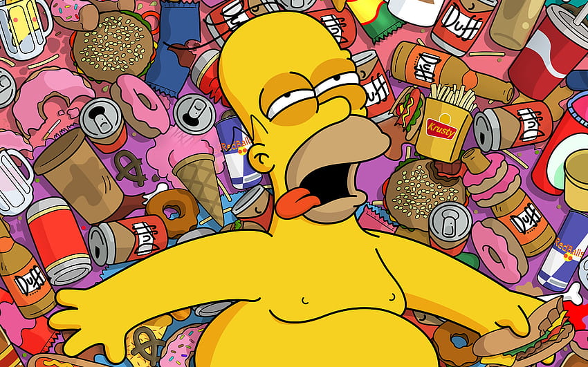 Kartun, Homer Simpson Wallpaper HD