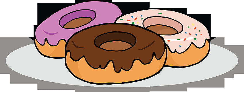 Chocolate Donut Clipart Donuts Clipart, Cartoon Donuts with Sprinkles HD wallpaper