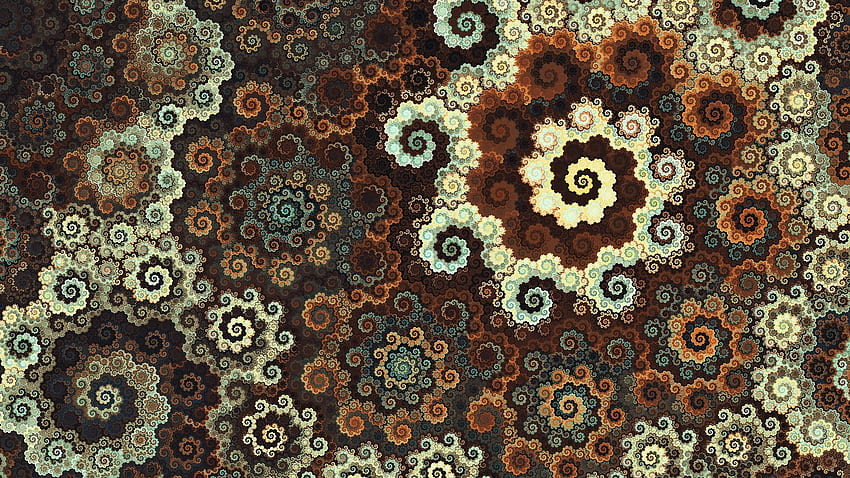 Swirl, fractal, abstract, digital art HD wallpaper