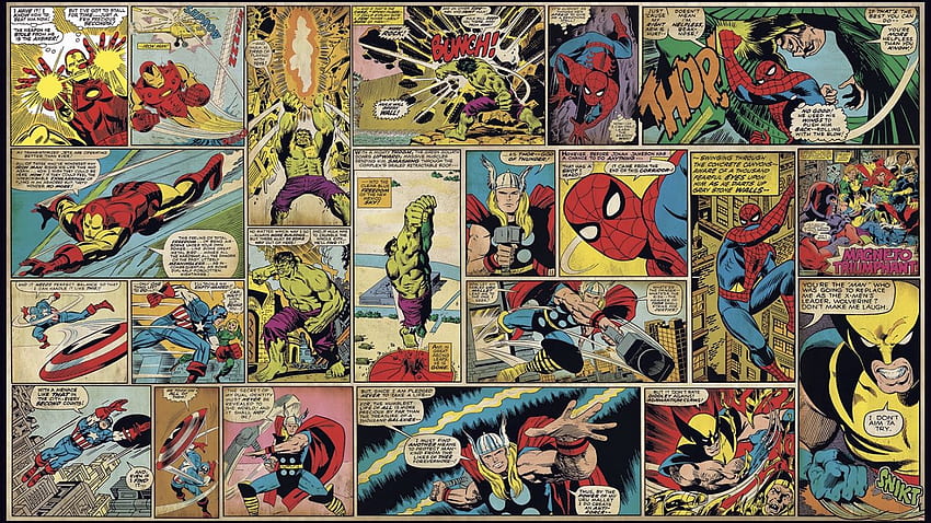 Marvel-Comic-Buch [], Comic-Ästhetik HD-Hintergrundbild
