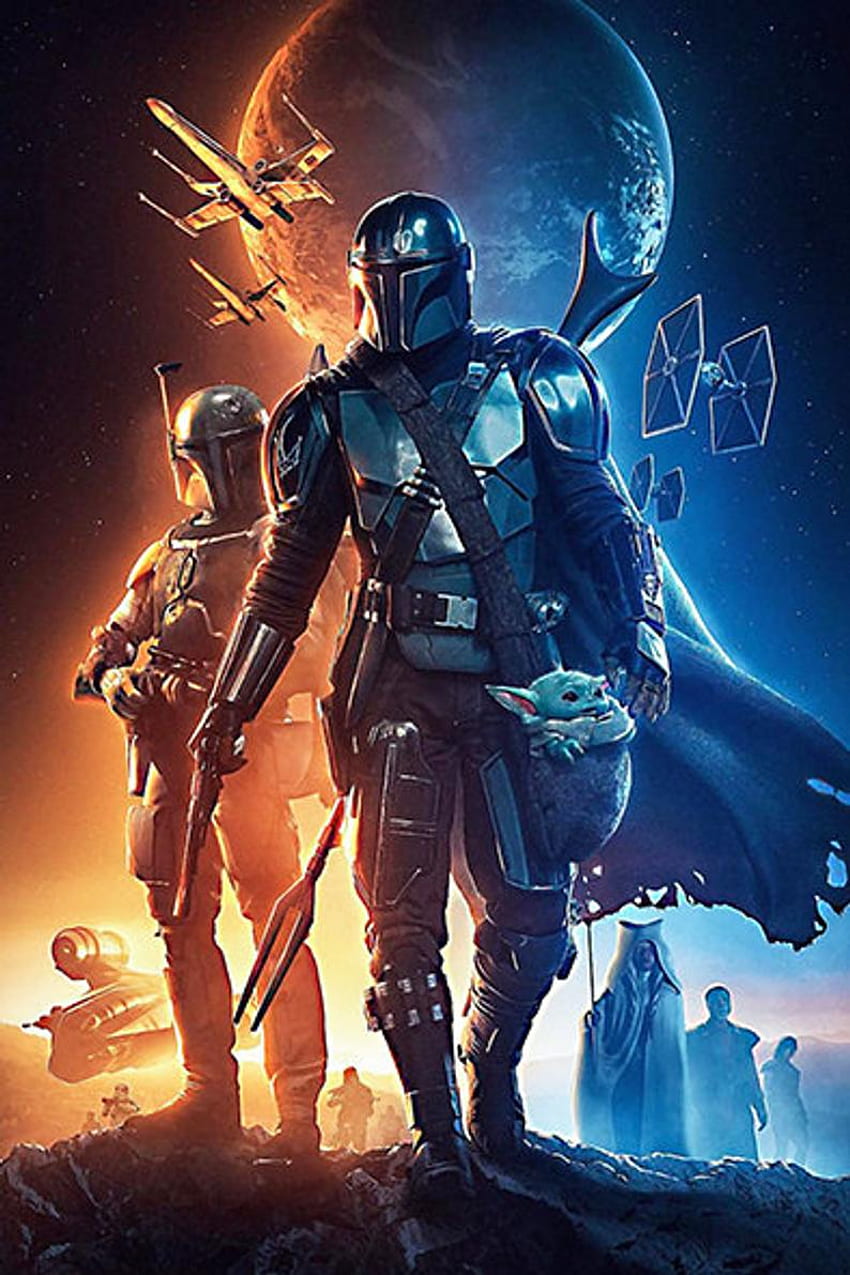 Poster The MANDALORIAN in 2021. Star wars , Star wars , Star wars background, Darksaber HD-Handy-Hintergrundbild