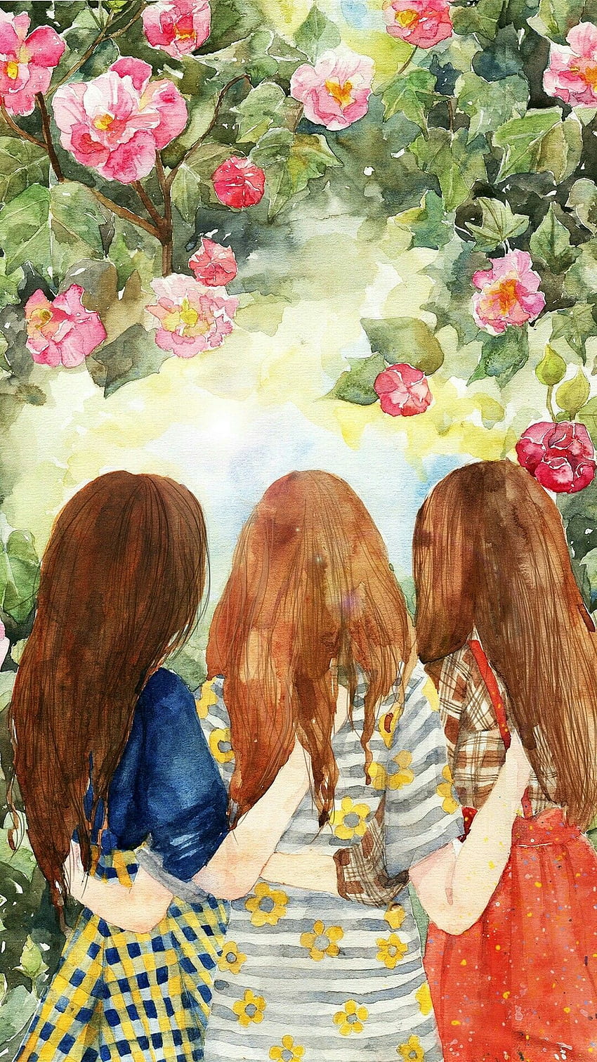 Sisters | Bff | Best friend drawings, Girly drawings, Drawings of friends