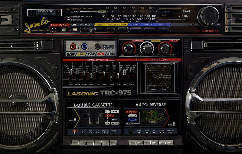 Vintage, Retro, Boombox, LASONIC TRC 975 For , Section разное, เครื่องเสียงวินเทจ วอลล์เปเปอร์ HD