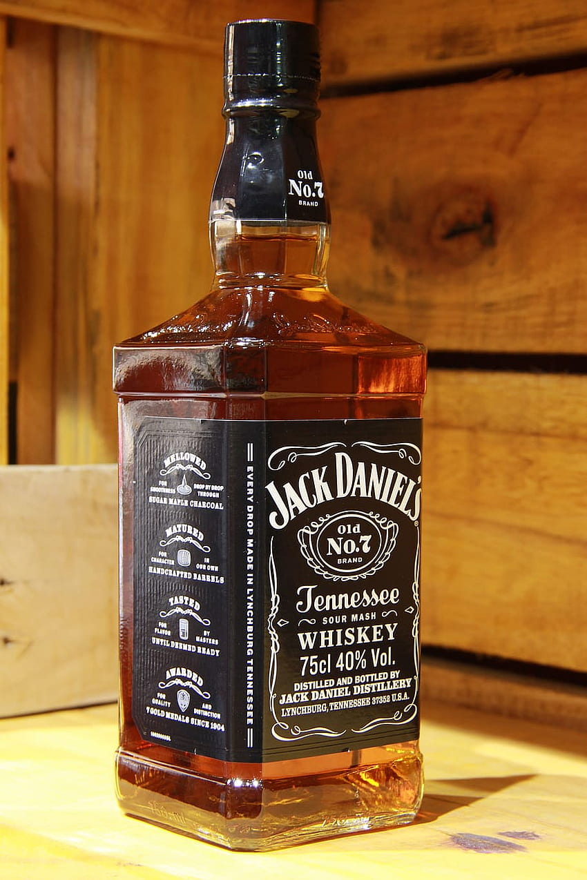 : whisky, jack daniel's, whisky importowana, alkohol, napój, butelka Tapeta na telefon HD