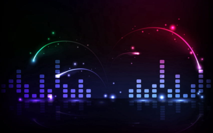 Abstract, Background, Dark, Multicolored, Motley, Equalizer HD wallpaper