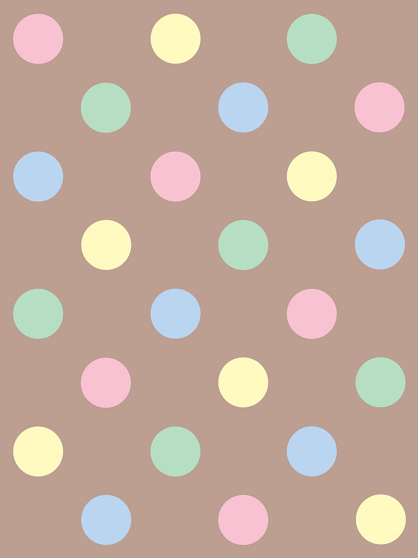 Cute Pastel Polka Dots Pattern Clip Art HD phone wallpaper