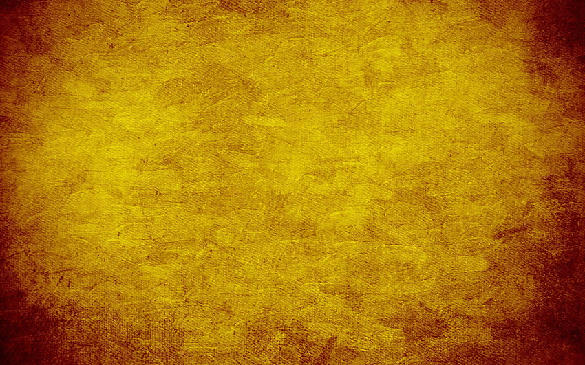 Yellow grunge texture, yellow retro background HD wallpaper