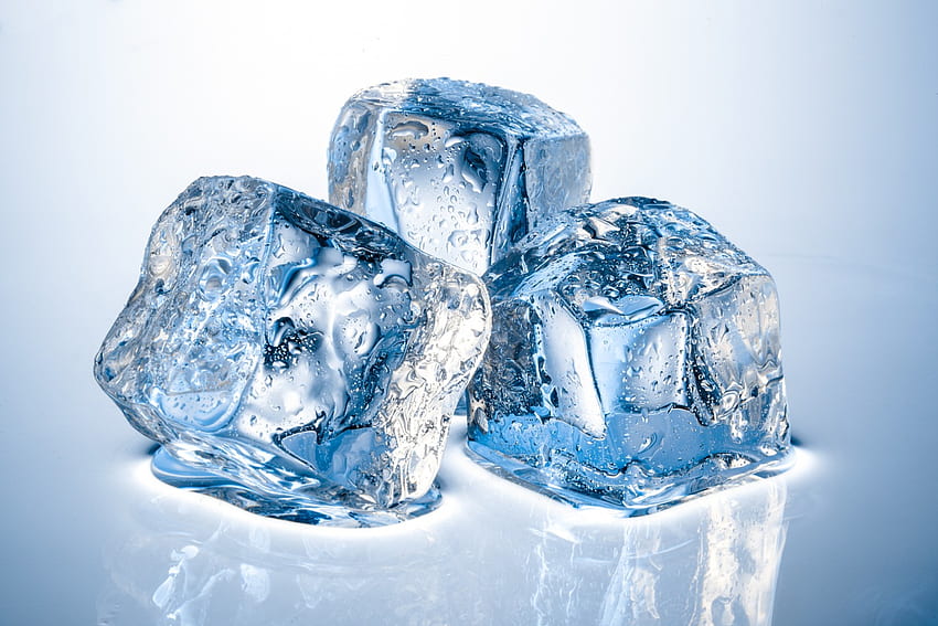 Кубчета лед, кубчета, замразени, 3d, лед HD тапет